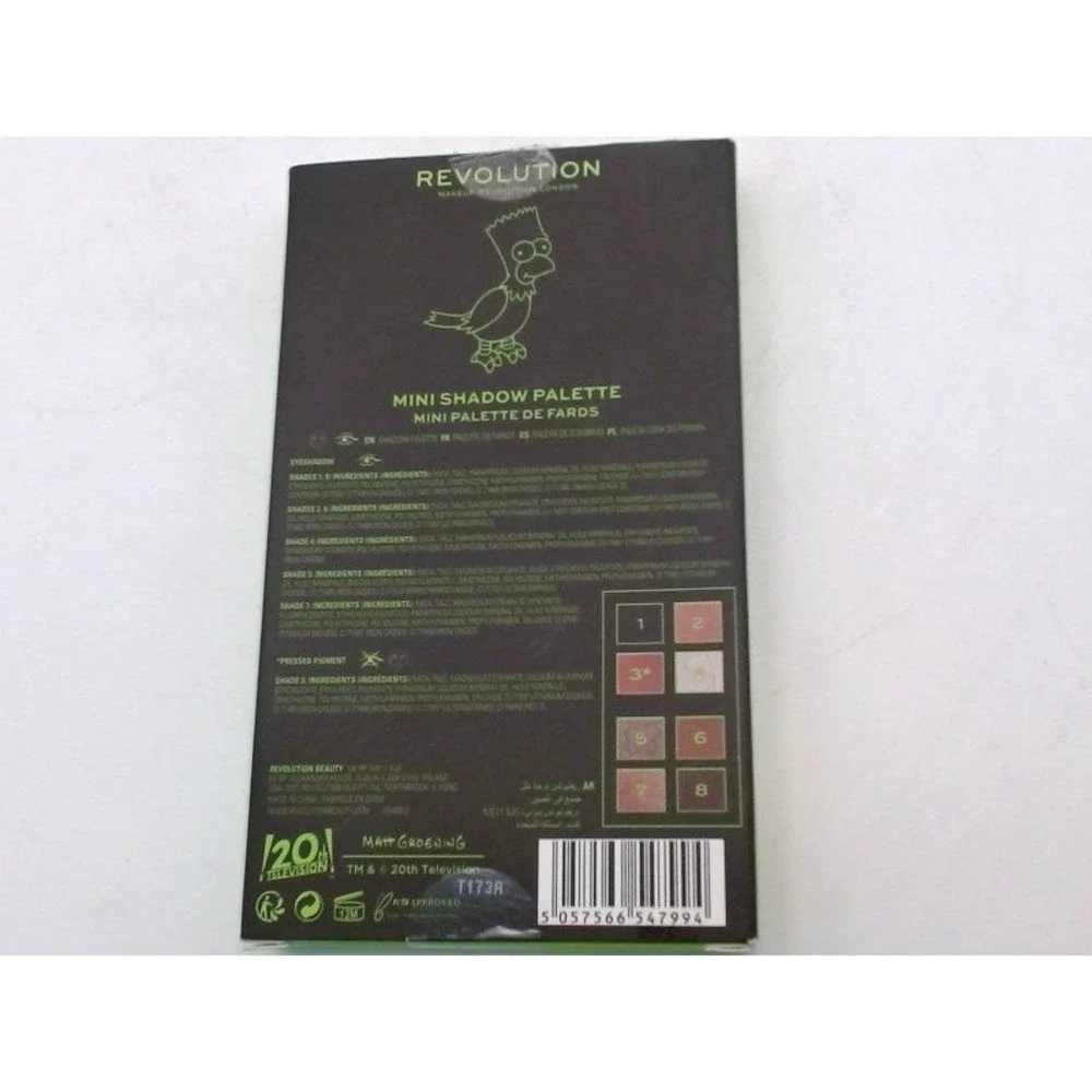 Revolution - The Simpsons,The Raven Bart,Treehouse of Horror Shadow Palette,BNIB